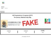 APC denounces fake membership slip featuring terrorist Turji