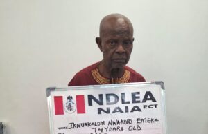 NDLEA nabs UK-bound 74-year-old grandpa with 11kg cocaine in balloons