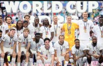 England wins 10-goal thriller against France, Mbappe sets record