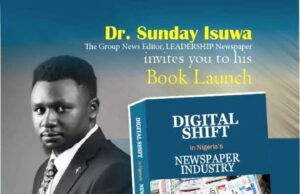 LEADERSHIP News Editor fixes Oct 29 for digital shift in newspapers book launch