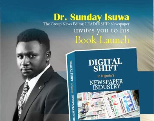 LEADERSHIP News Editor fixes Oct 29 for digital shift in newspapers book launch