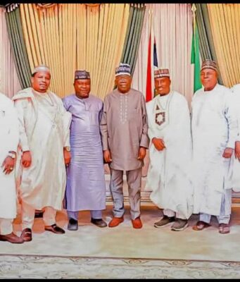 Minister Matawalle leads eight Zamfara lawmakers to Tinubu, pledges APC loyalty